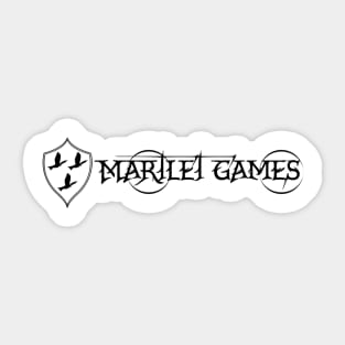 Martlet Games Black Basic Logo Sticker